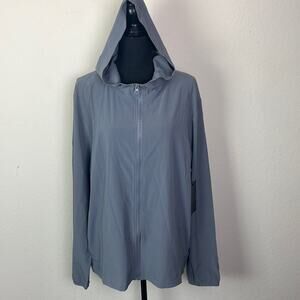 New! Zella Grey Shade traction training jacket women’s L